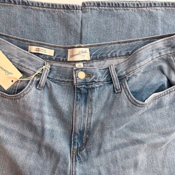 Universal Thread Women's High-Rise Wide Leg Jeans - Light Wash Size 14 - Picture 5 of 6